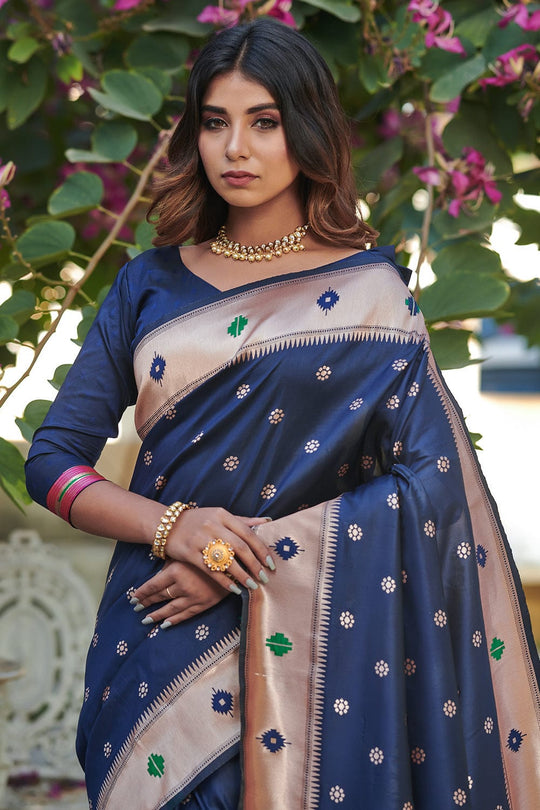 blue saree
