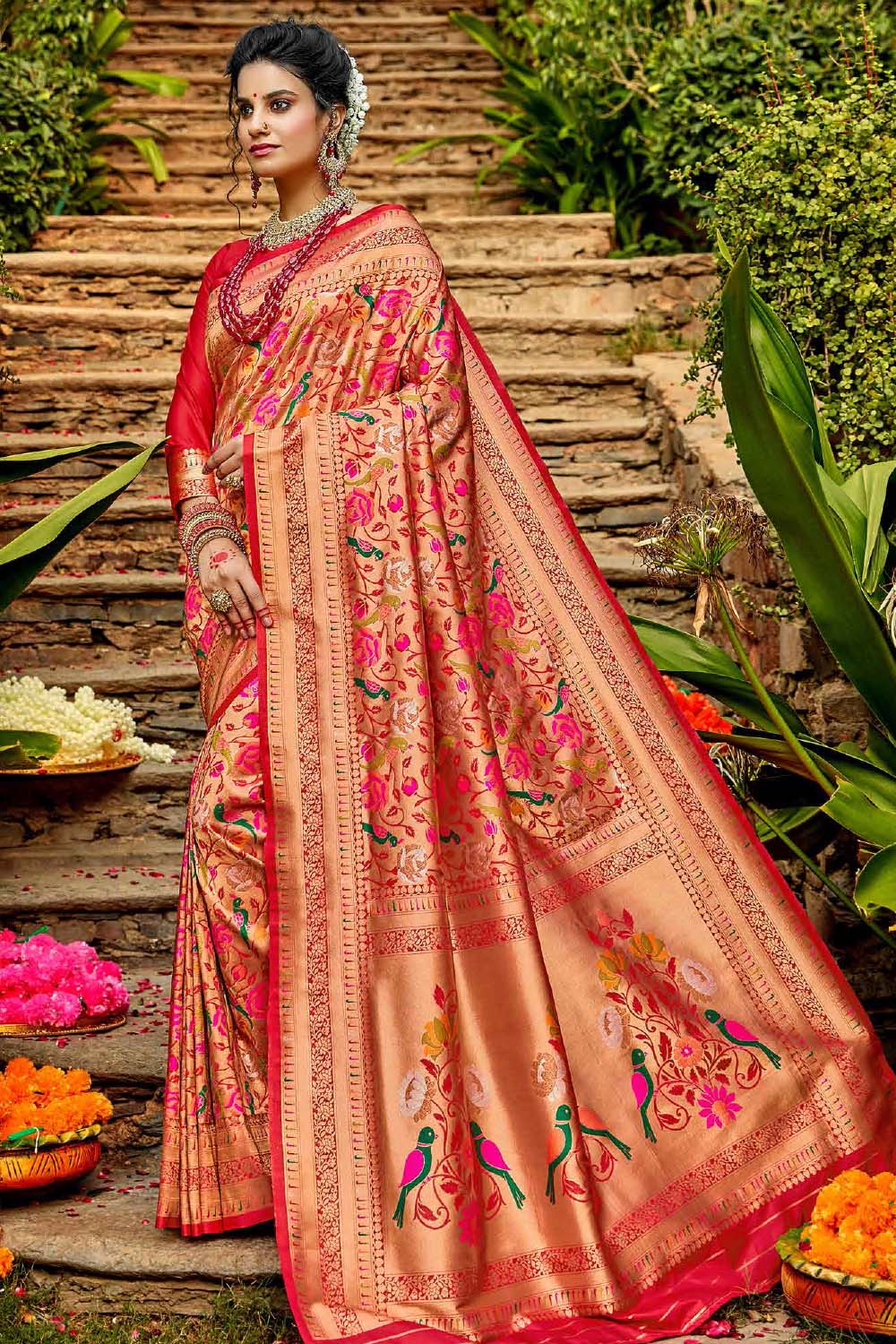Shop Paithani Silk Sarees Collection Online In India Karagiri shop-paithani-silk-sarees-collection-online-in-india-karagiri