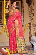 pink paithani saree