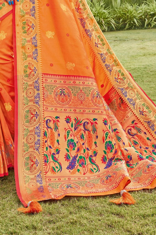 Gold Yellow Paithani Saree
