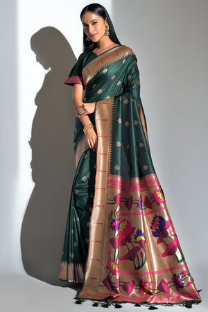 Green Paithani Saree