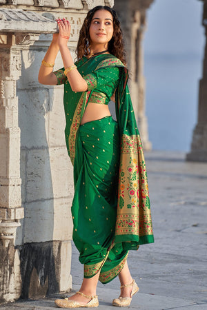 Green Paithani Saree