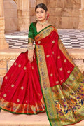 peacock pattern paithani saree