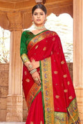 red paithani saree