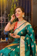 Paithani Saree KRUTIKA GAIKWAD in Spring Green Paithani Saree saree online
