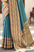 blue saree