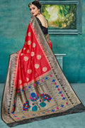 Kanjivaram Saree Lava Red Kanjivaram Saree saree online