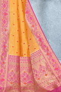 Paithani Saree Mustard Yellow Woven Paithani Saree - From Paithani Banarasi Fusion Collection saree online