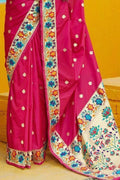 Paithani Saree In Cerise Pink