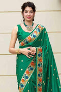 Paithani Saree Paithani Saree In Forest Green saree online