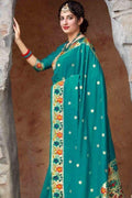Paithani Saree Paithani Saree In Teal Blue saree online