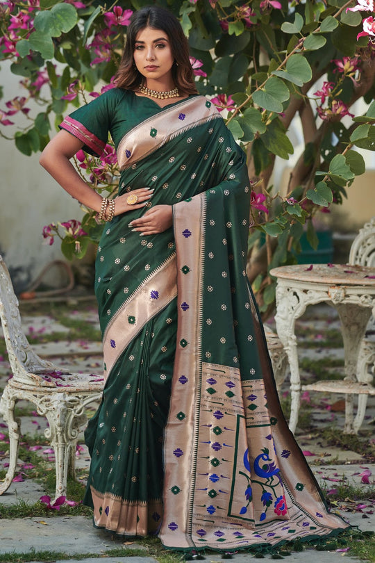 green saree