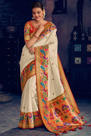 Buy Traditional Double Palla Pure Silk Paithani Saree Online in India - Etsy