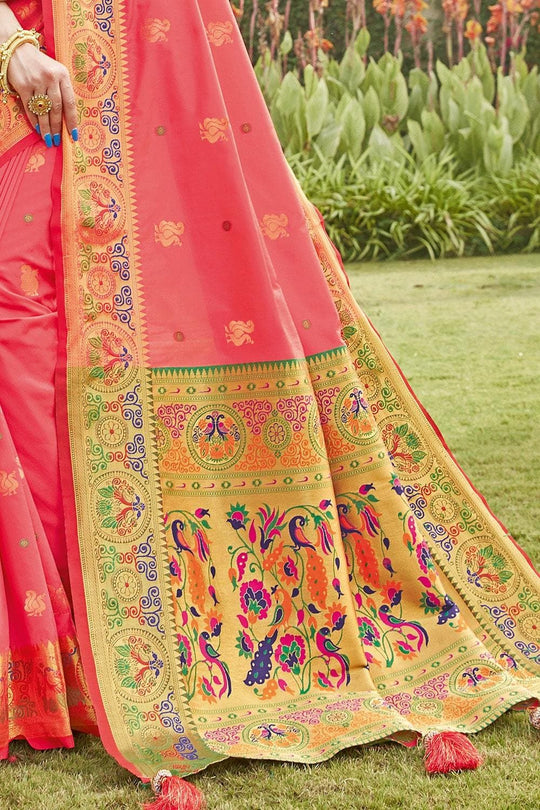 Rose Pink Paithani Saree