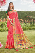 Rose Pink Paithani Saree