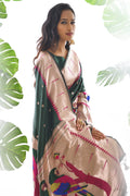 green saree
