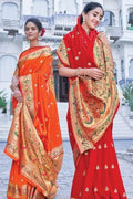 red saree online