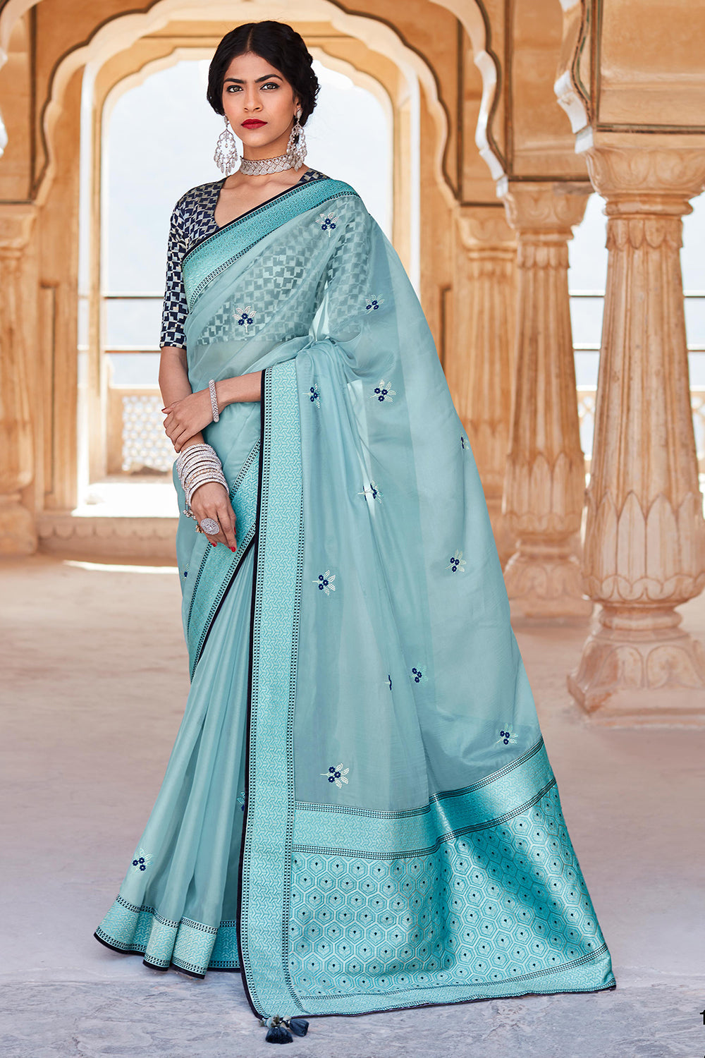 Blue - Paithani - Indian Saree: Online Saree Shopping Made Easy With Latest  Designs at Utsav Fashion