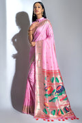 pink saree