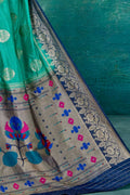 Kanjivaram Saree Tiffany Blue Kanjivaram Saree saree online