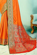 Tuscany Yellow Paithani Fusion Saree