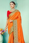 Tuscany Yellow Paithani Fusion Saree