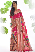 pink saree