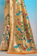 fancy saree, paithani saree design