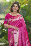 pink paithani saree