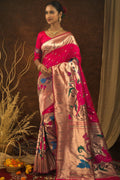 pink saree silk saree