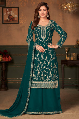 Jade Green Palazzo Suit