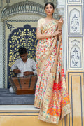 Pashmina Saree Beige Pashmina Saree saree online