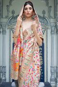 Pashmina Saree Beige Pashmina Saree saree online