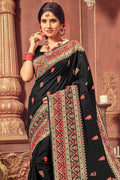 Beautiful black  patola saree - Buy online on Karagiri - Free shipping to USA