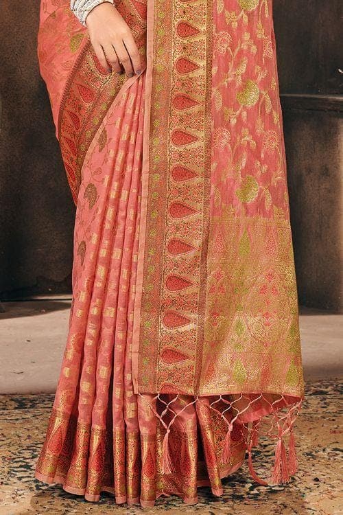 Patola Saree Blush Red Patola Saree saree online