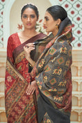 Patola Saree Carnelian Red Patola Saree saree online