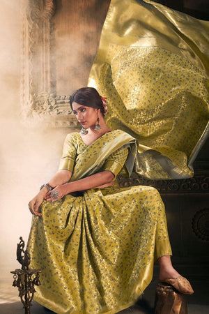 Corn Yellow Patola Saree