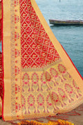 Crimson Red Patola Saree