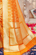 Patola Saree Fire Orange Zari Woven Patola Saree saree online