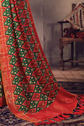 Patola Saree Gorgeous Red,Green Woven Patola Saree saree online