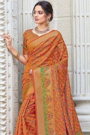 Honey Mustard Patola Saree