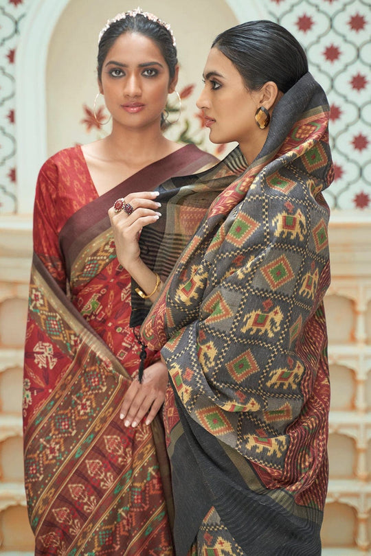 Patola Saree Juniper Green Patola Saree saree online