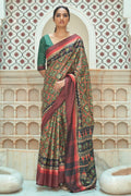 Patola Saree Juniper Green Patola Saree saree online