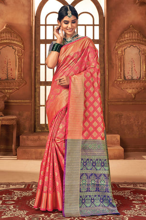 Lotus Pink Patola Saree