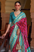 purple patola saree