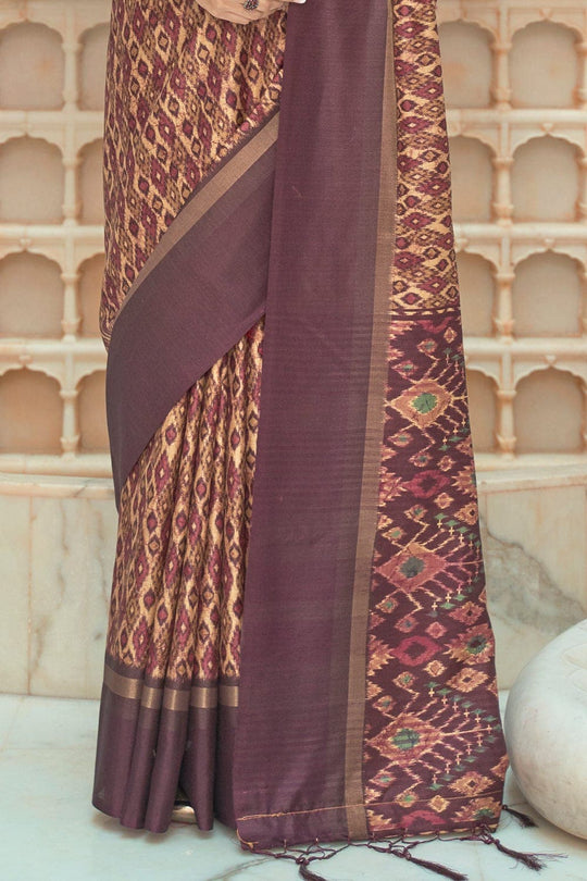 Patola Saree Mulberry Purple Patola Saree saree online