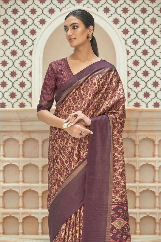 Patola Saree Mulberry Purple Patola Saree saree online