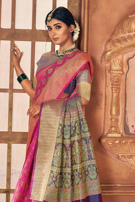 patola saree blouse design