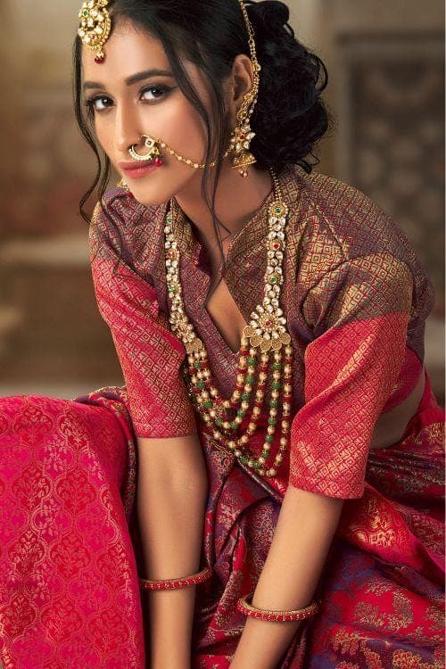 Patola Saree Red And Purple Patola Saree saree online