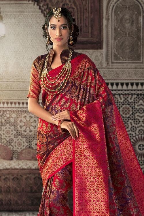 Patola Saree Red And Purple Patola Saree saree online
